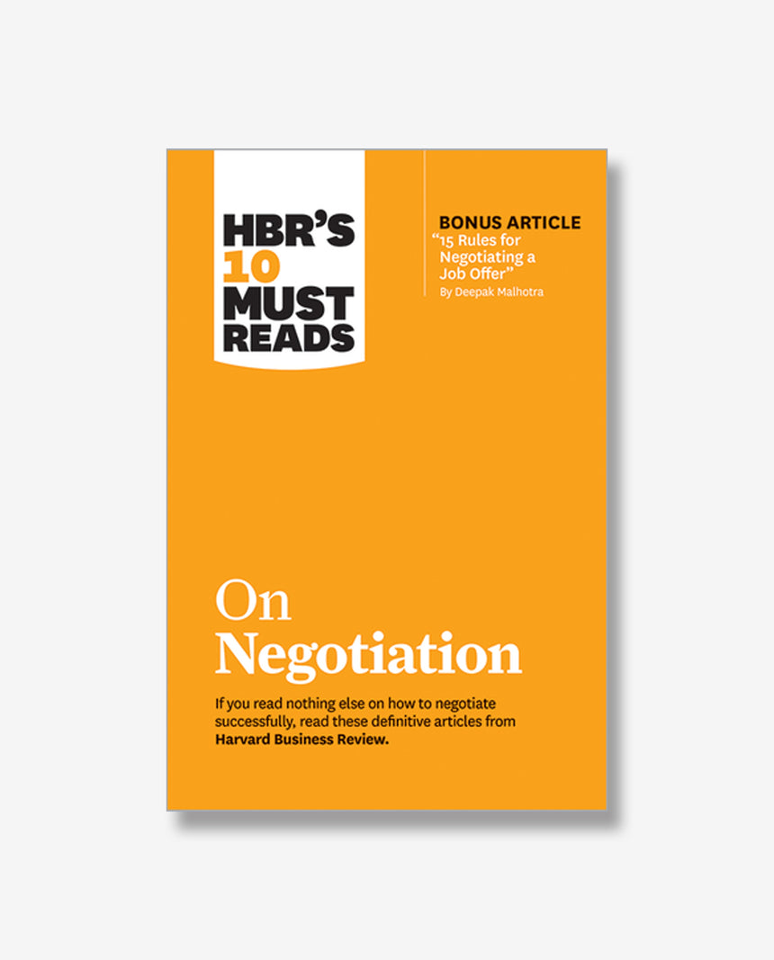 HBR's 10 Must Reads On Negotiation